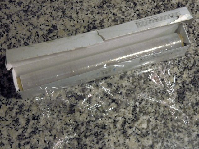Roll of transparent cling film for mushroom packing – Divin Mushroom Farm